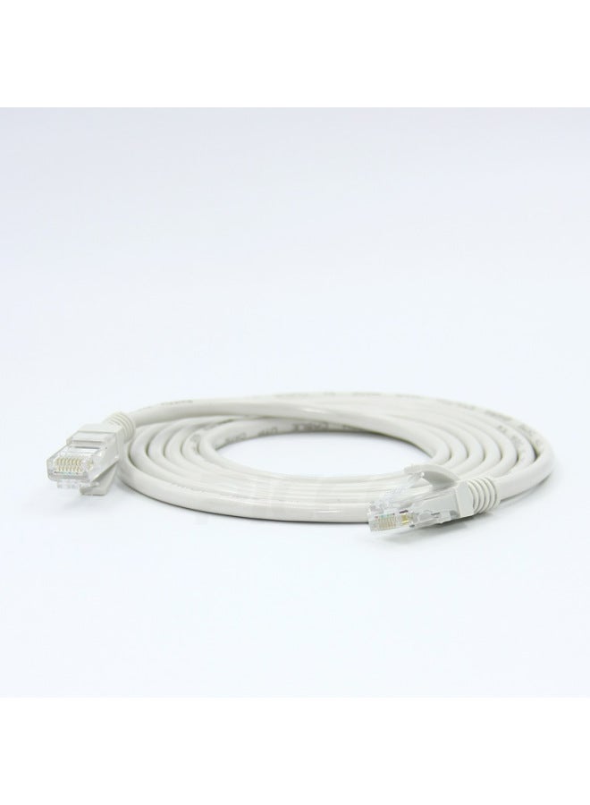 Ultra-five Network Cable Computer Broadband Home Office Five Router Dedicated Network Cable 1.5 M 5 M 50 M Universal-Color:Gray White-Line Length:1.5 M - Image 2